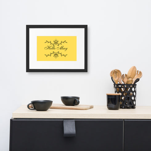 Matte Paper Framed Poster With Mat